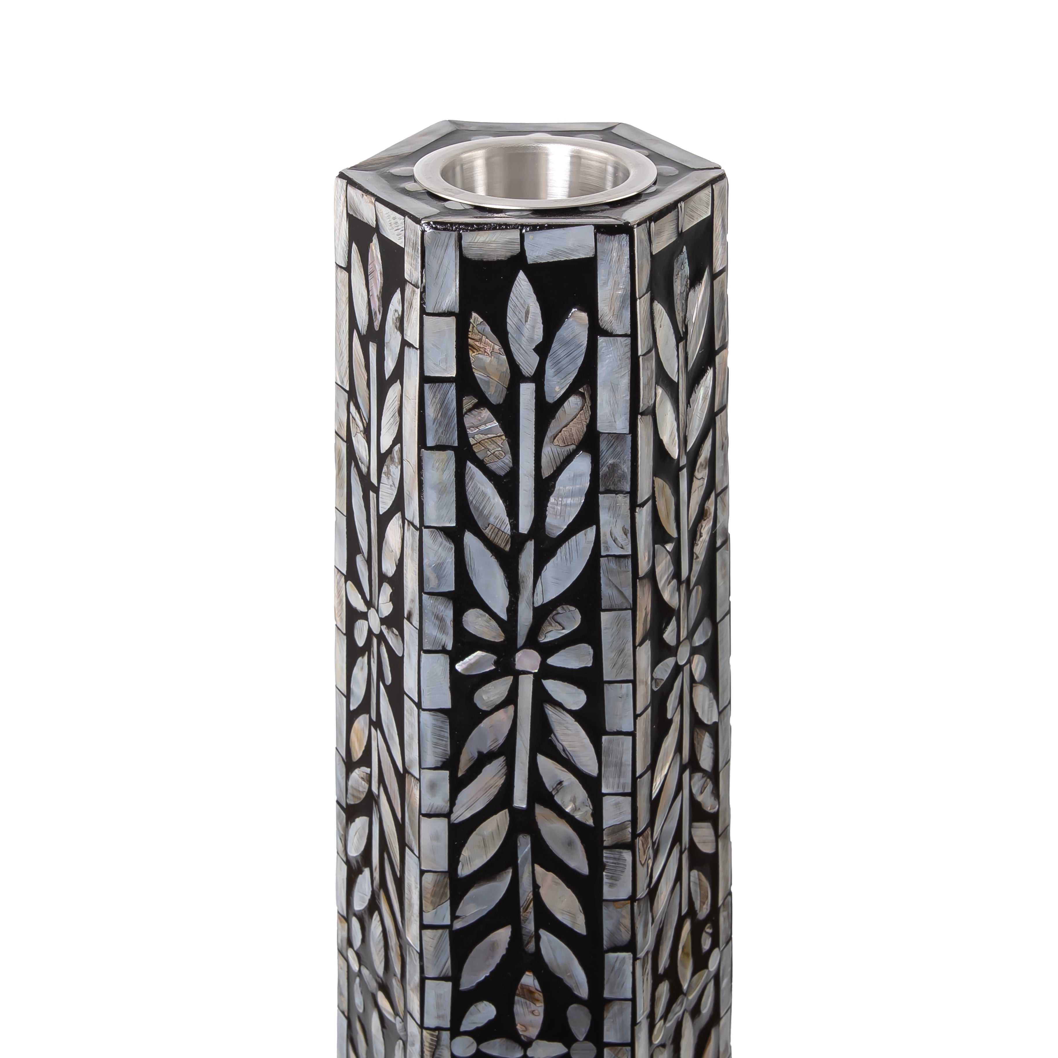 مبخرة فخمة من الصدف بتصميم عمودي طويل