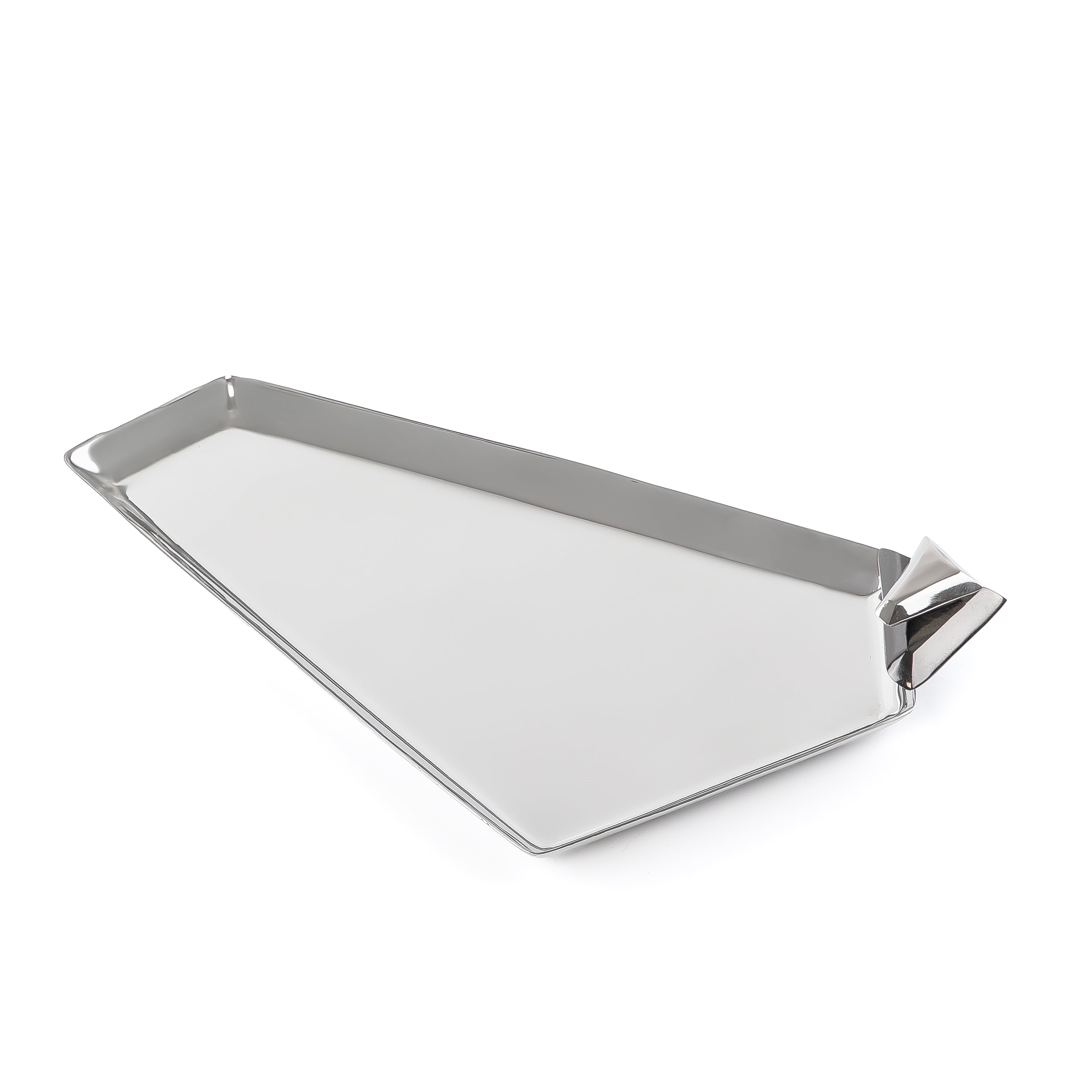 Metal Tray Silver & Black - Small