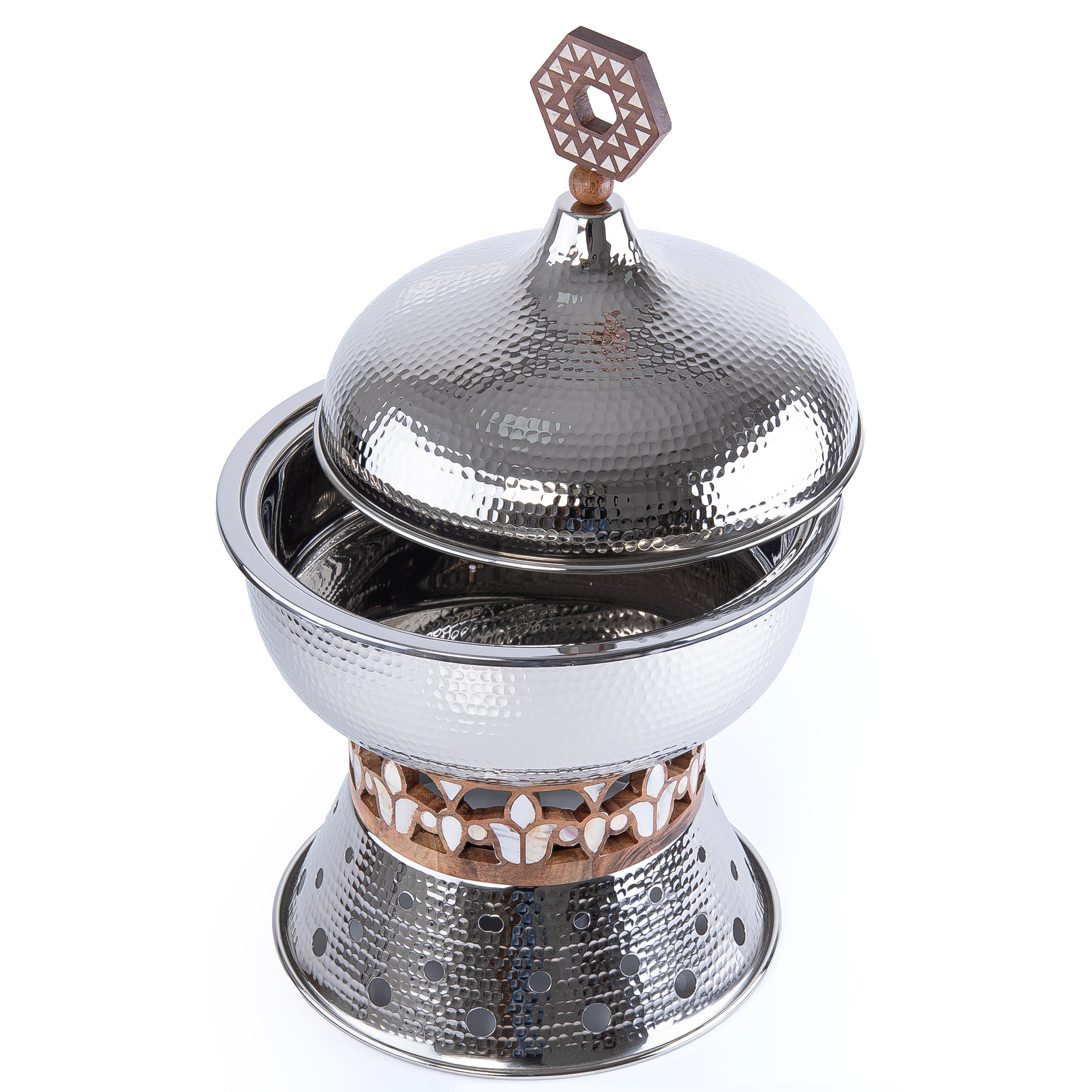 6 Liter Luxury Nickel-Plated Chafing Dish