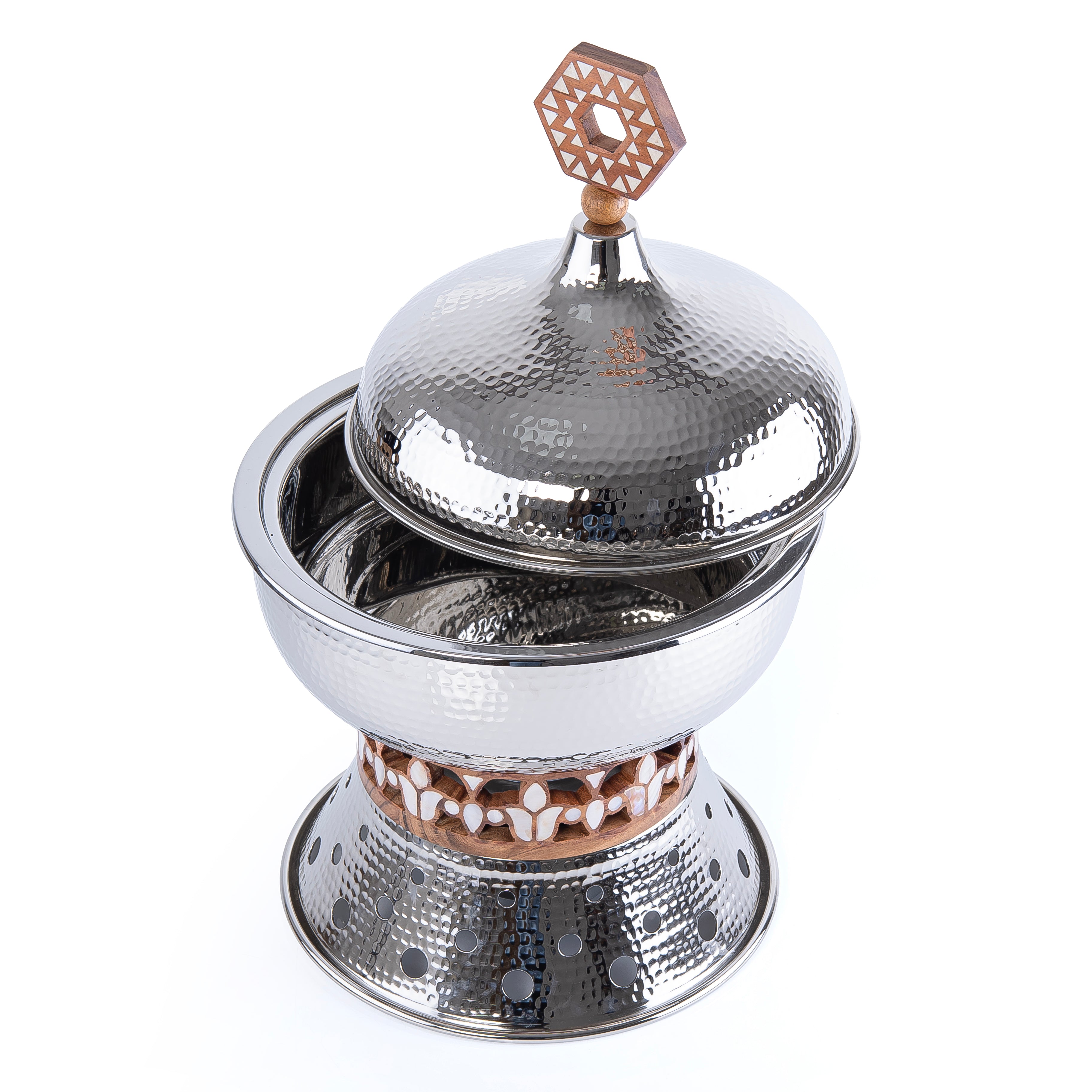 4 Liter Luxury Nickel-Plated Chafing Dish