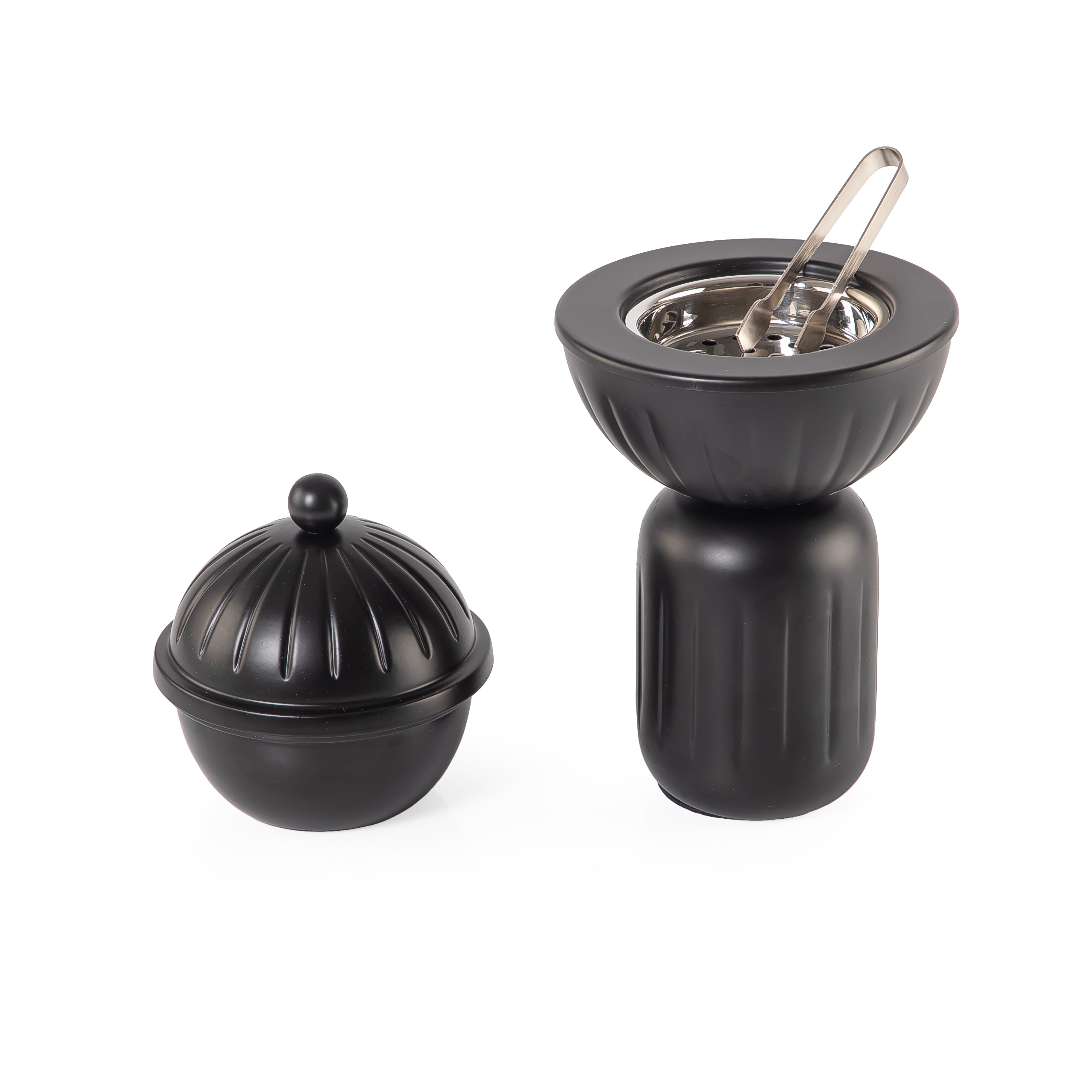 Metal Mabkhara set with Incense Box and Tong in a gift box