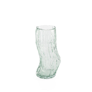 Traditional transparent glass vase