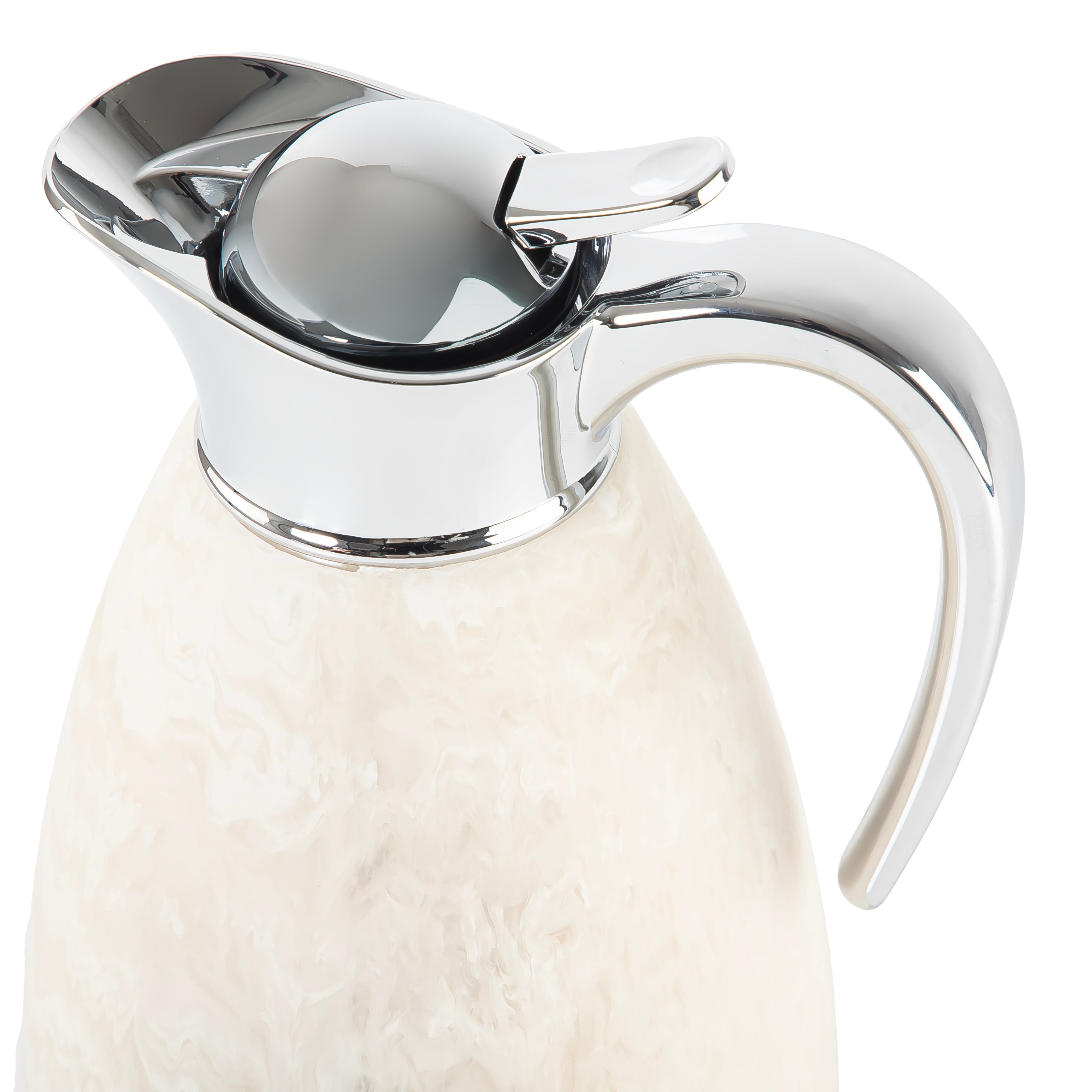 Durable 1.5L resin thermos - off white