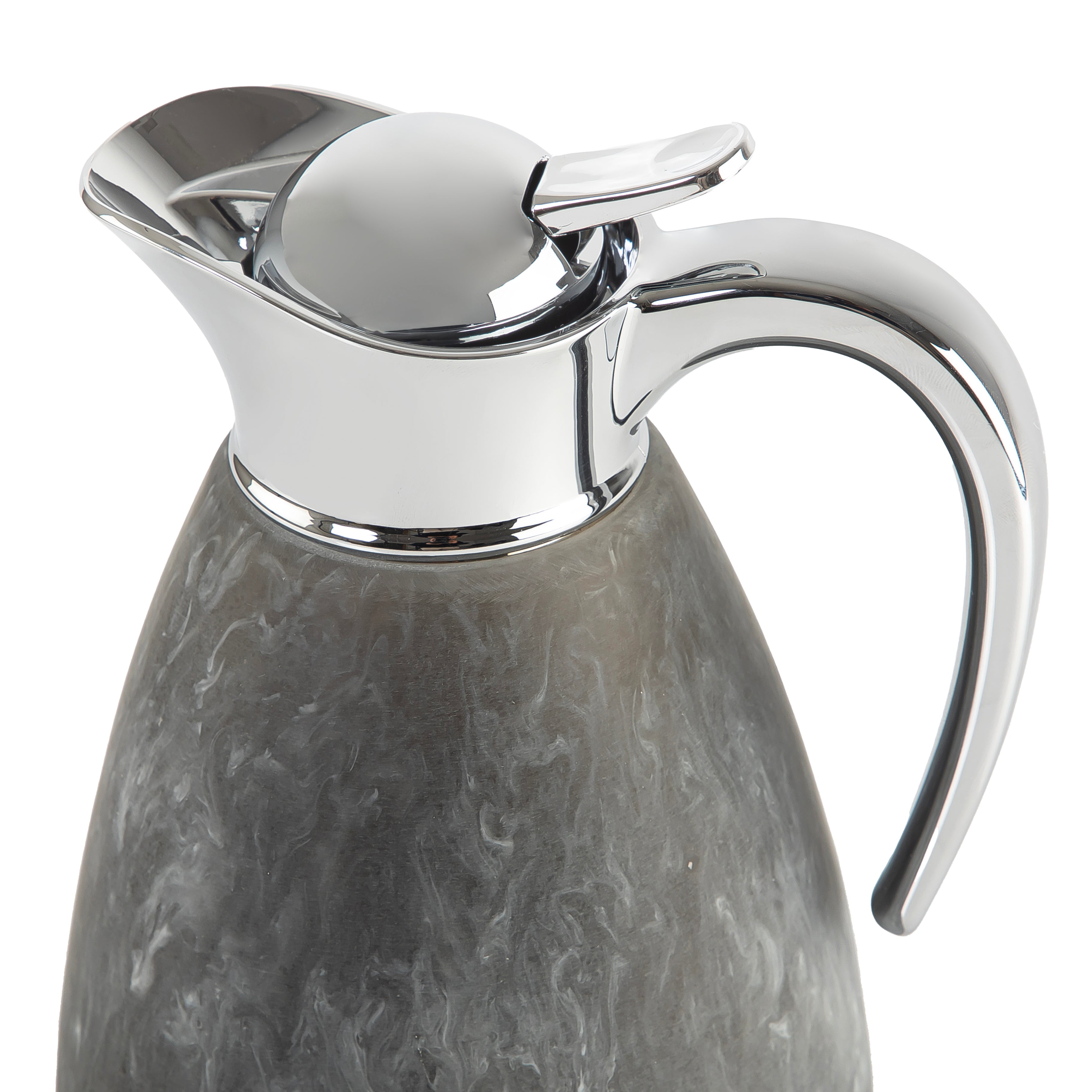 Durable 1.5L resin thermos - grey