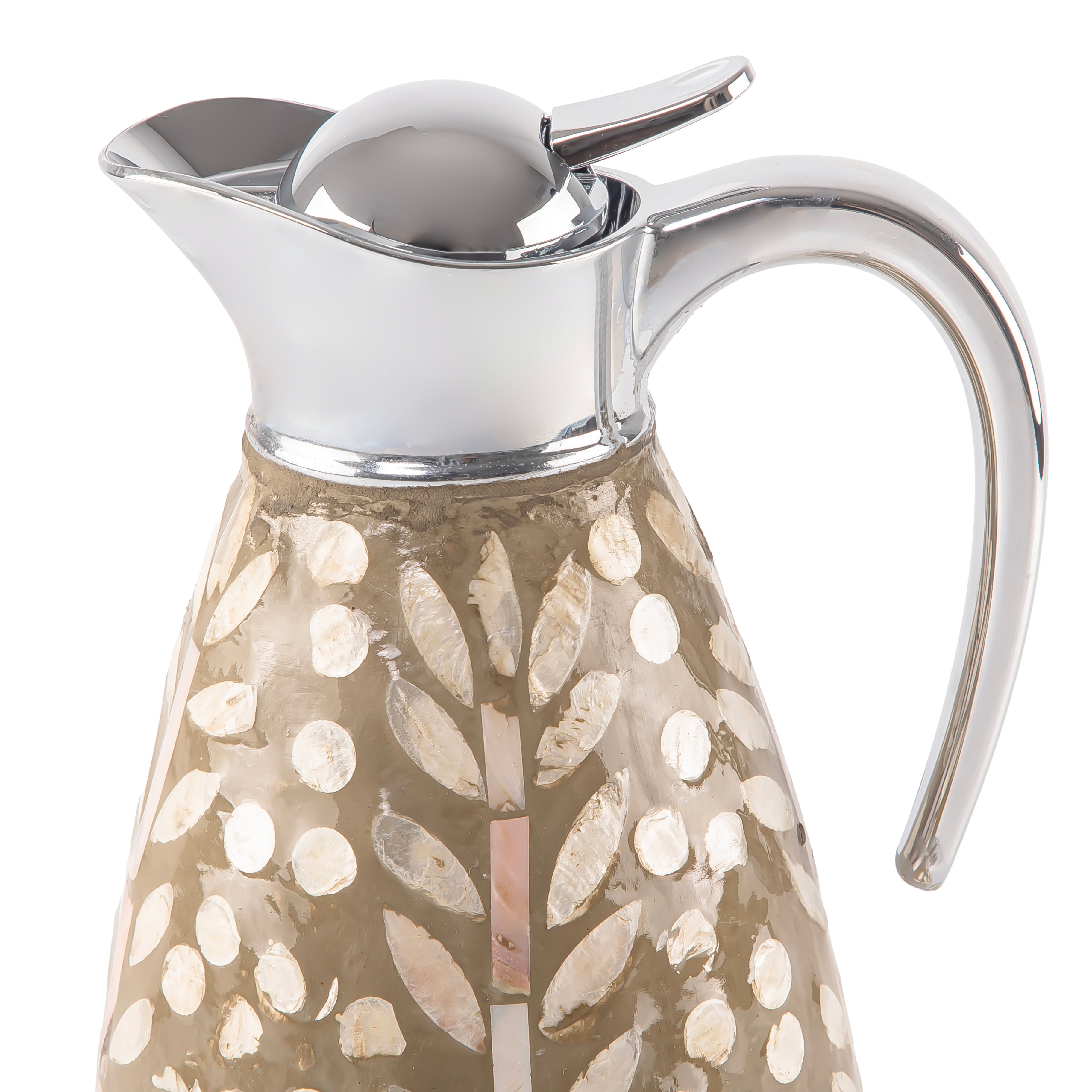 1.5L Mother of pearl thermos - cream