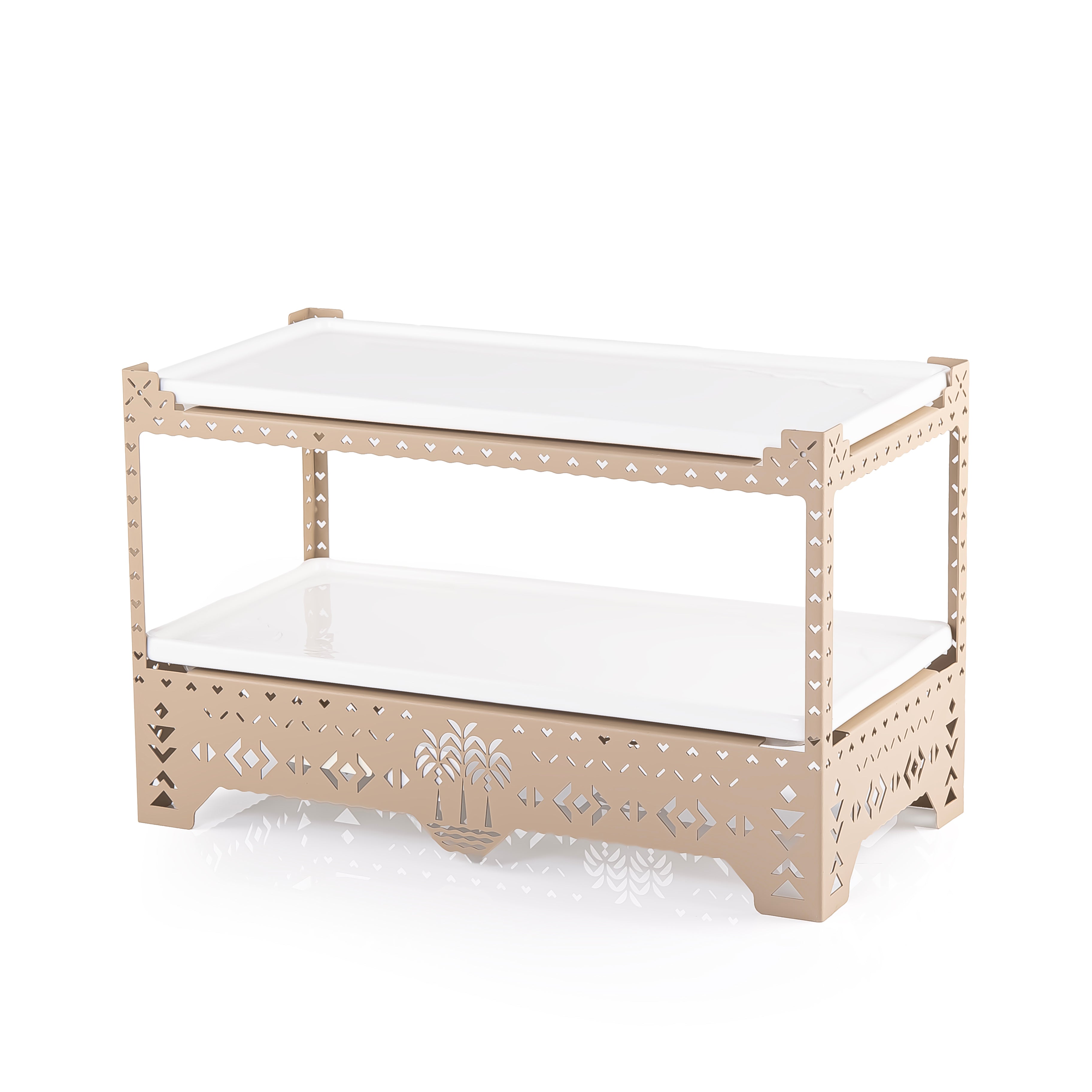 Classy 2-Tier ceramic dessert serving stand