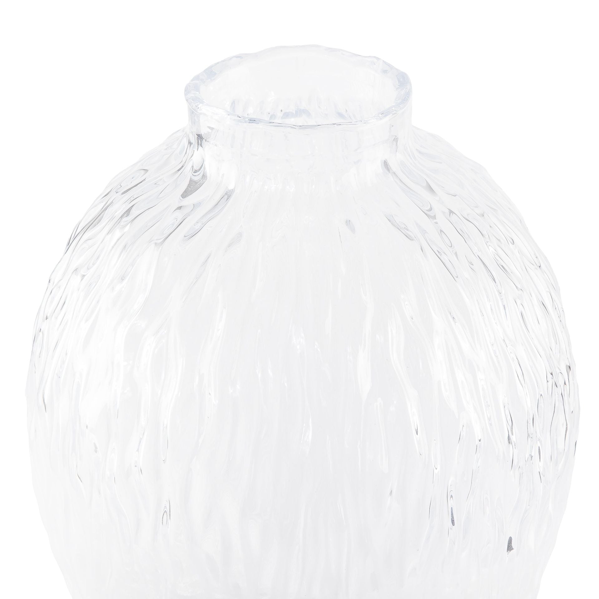 Transparent Irregular-shaped glass vase