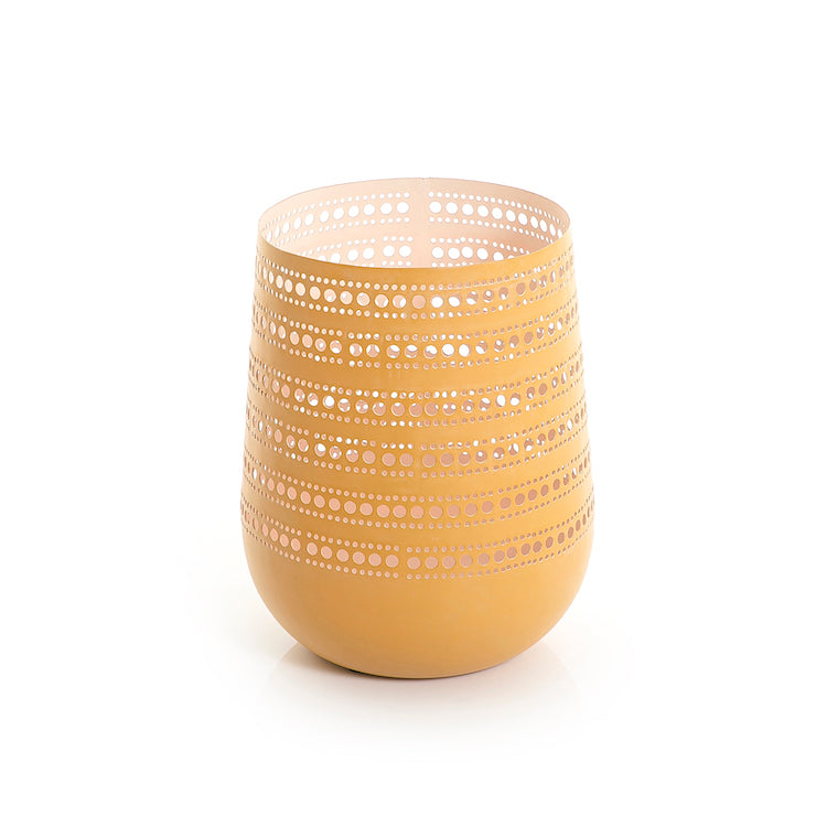 Gold Metal Candle Holder