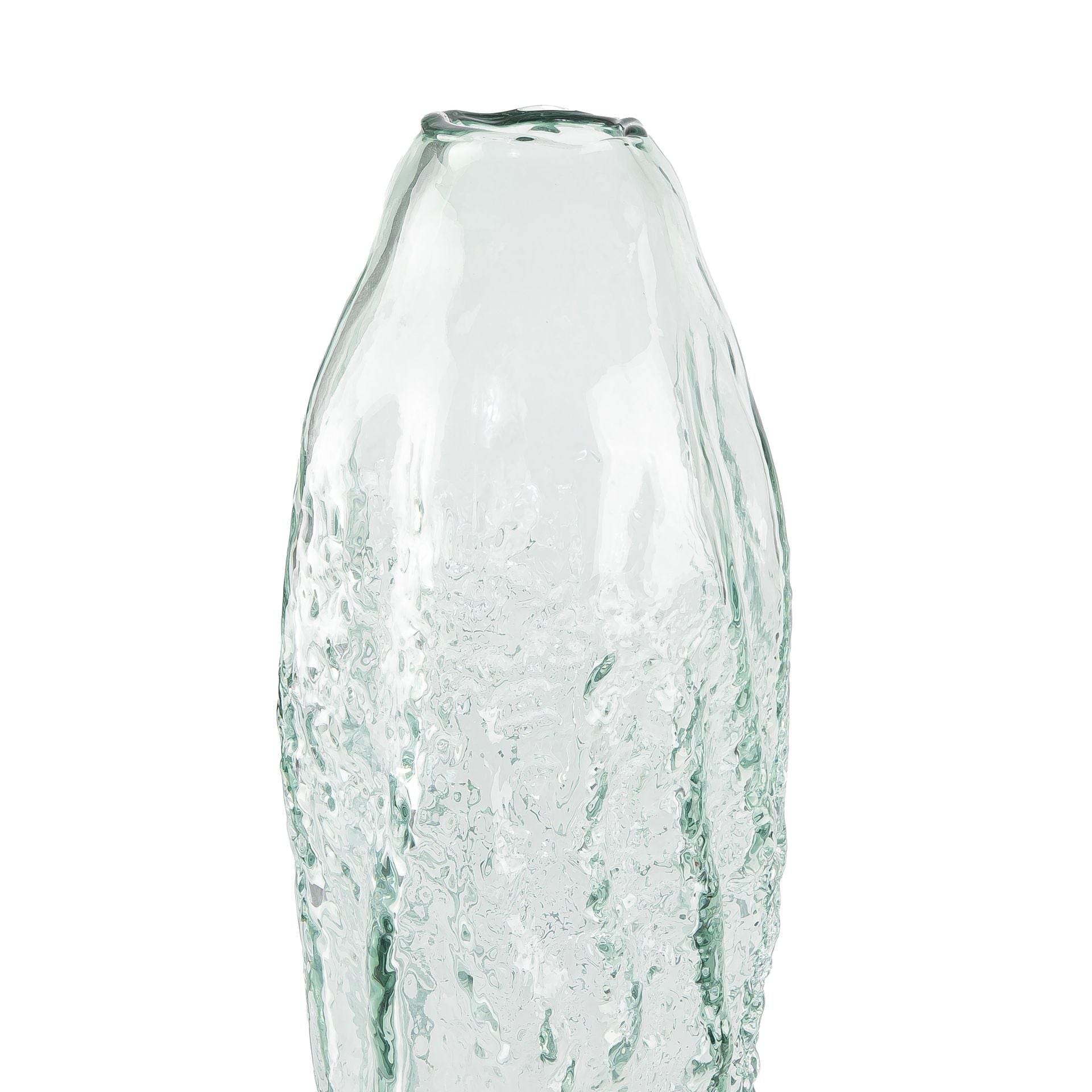 Traditional transparent glass vase
