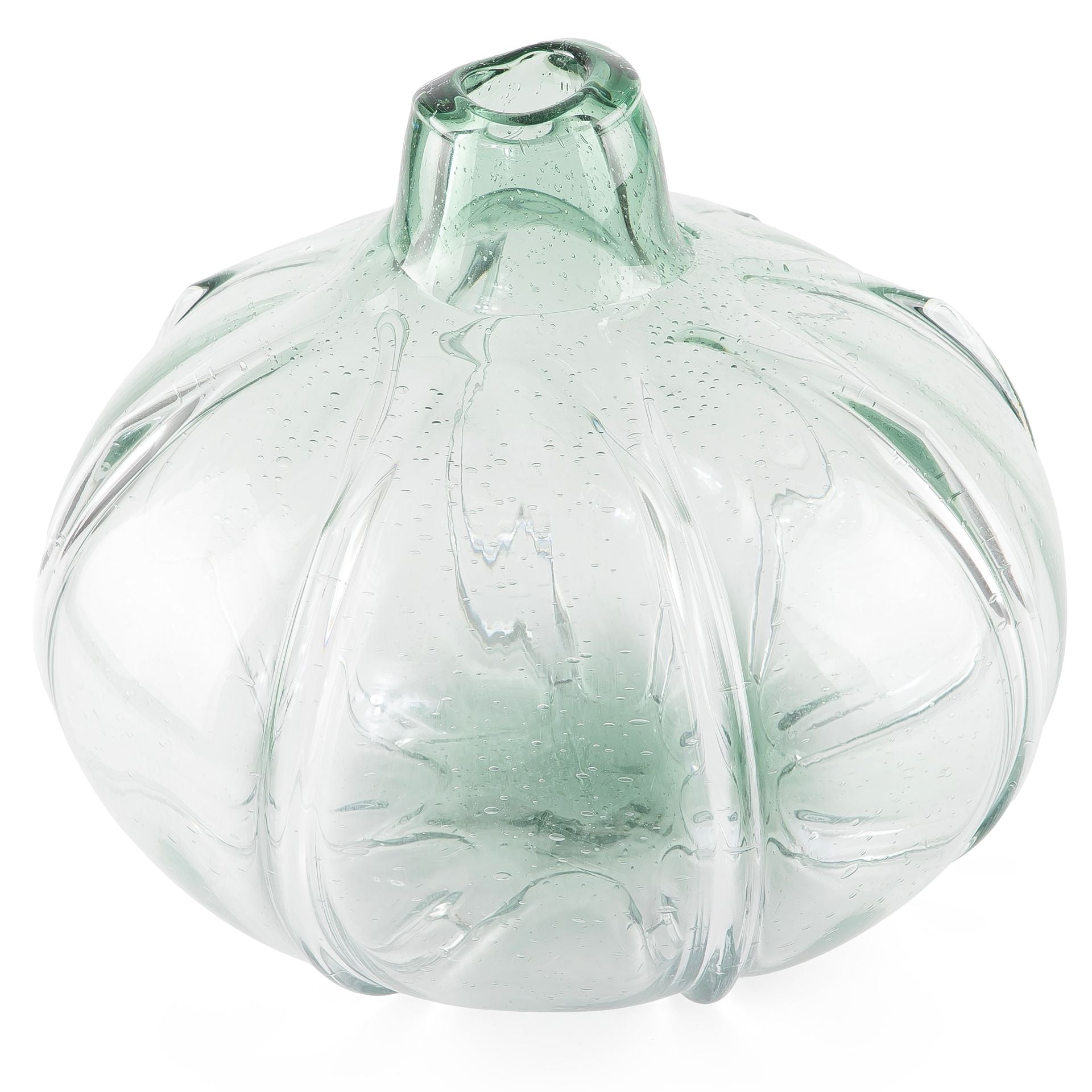 Traditional transparent glass vase