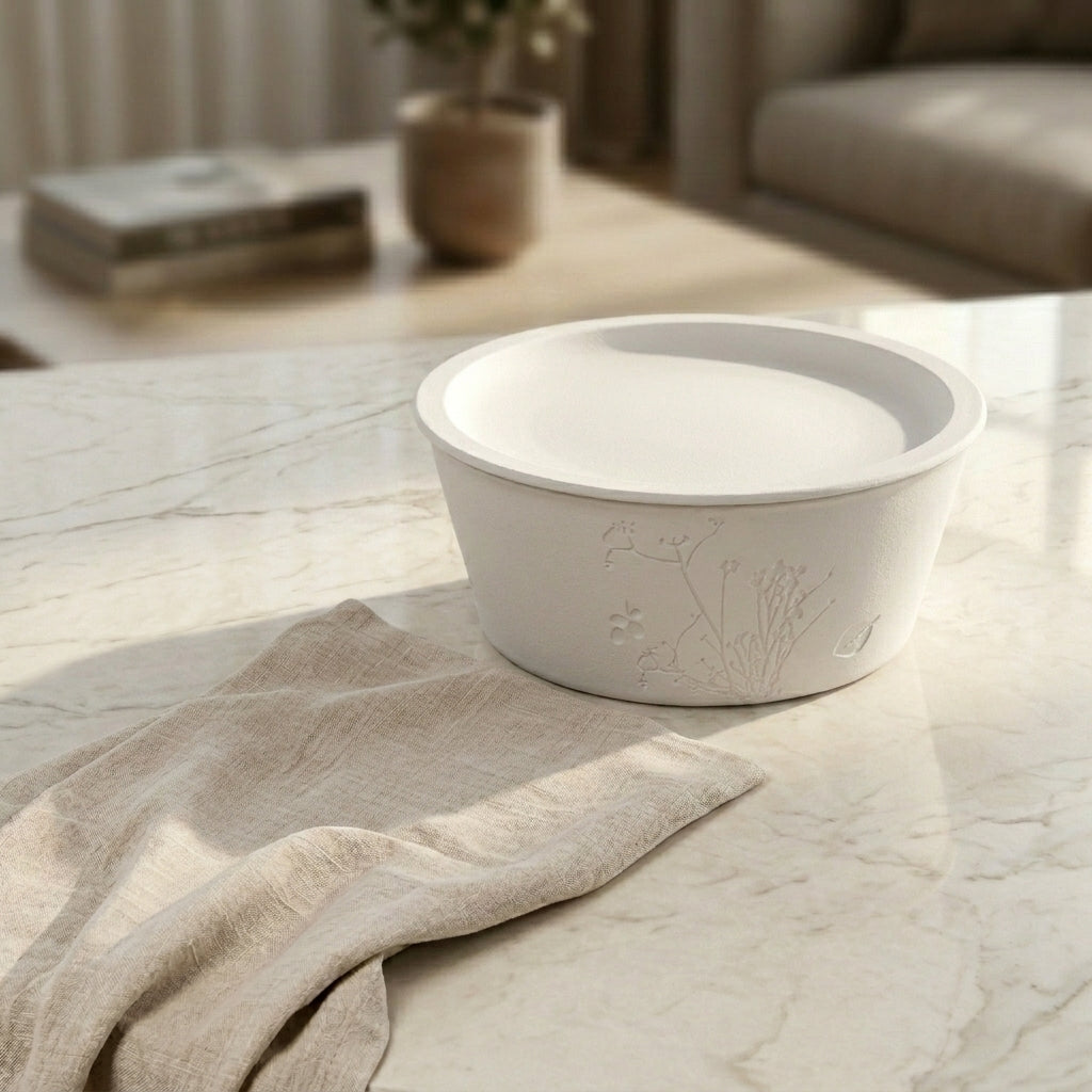Matt White Ceramic Serving Bowl