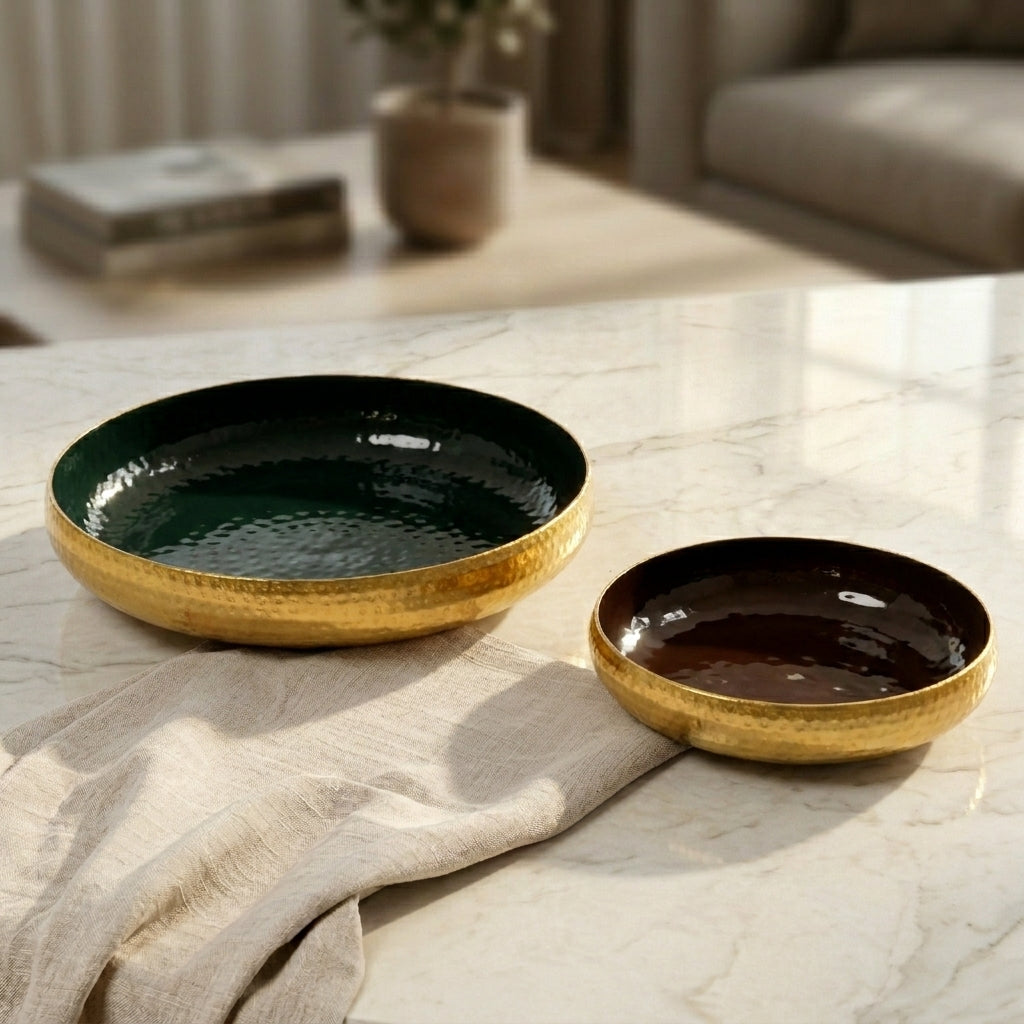 Set Of 2 Metal Plate