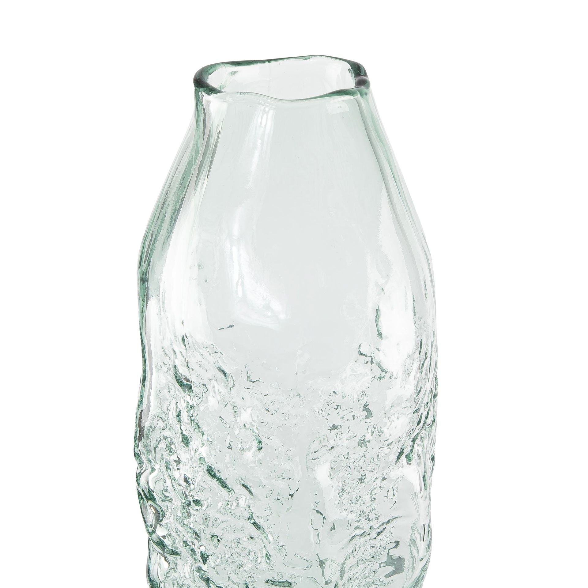 Traditional transparent glass vase