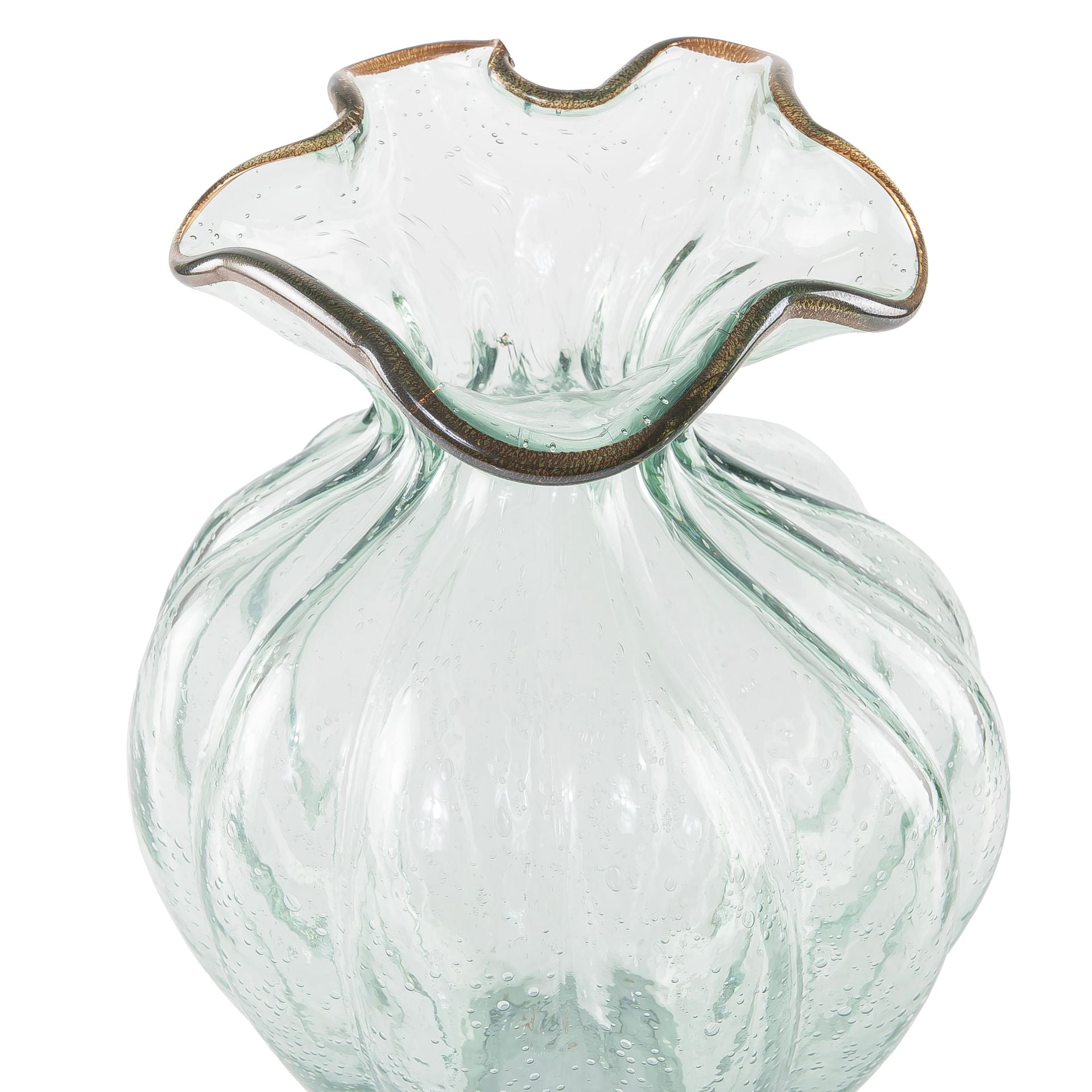 Elegant glass vase