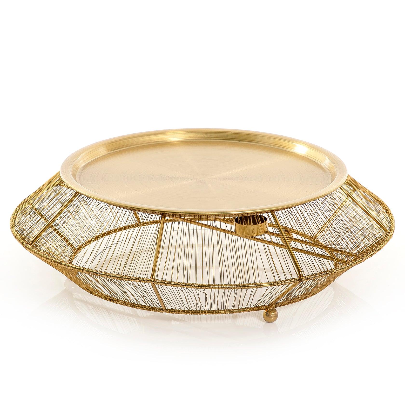 Gold Round Metal Stand