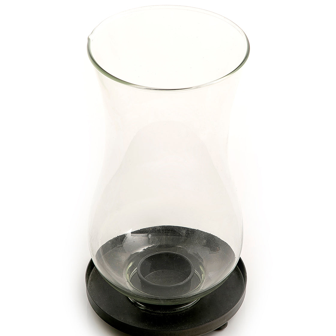 Metal and glass candle holder (7090477990083)