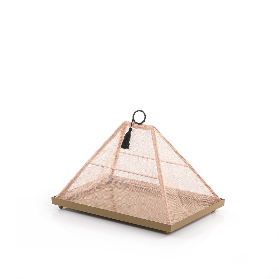 Foldable rattan cover with metal tray (7628756517059)