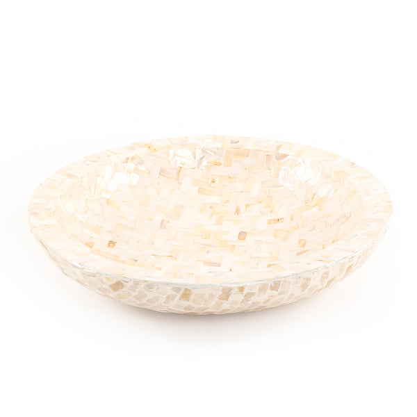 Round Mother of Pearl Dish - Large