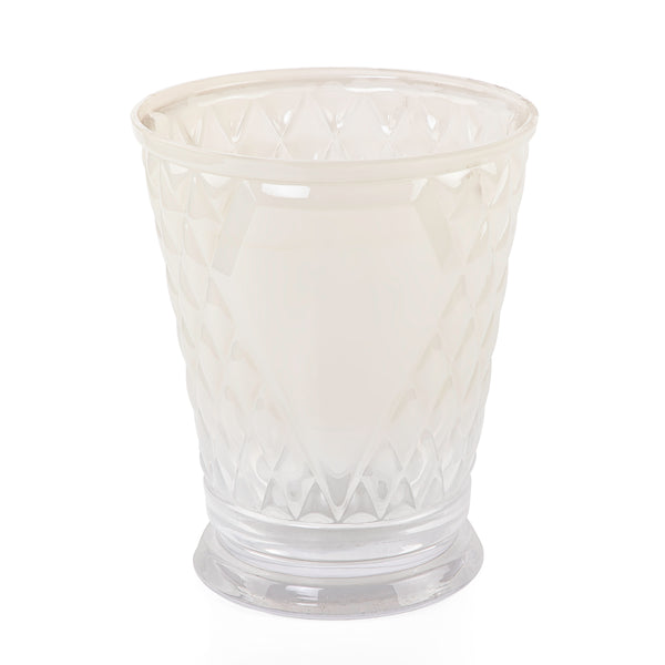 مزهرية زجاج بتصميم مخروطي - كبير