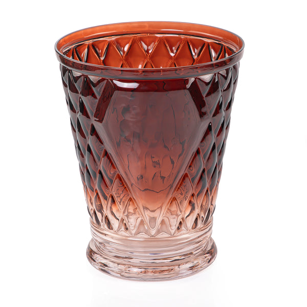 مزهرية زجاج بتصميم مخروطي - كبير