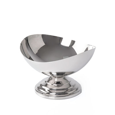Stainless Steel Round Serving Bowl with 
Nickel Plating- Medium