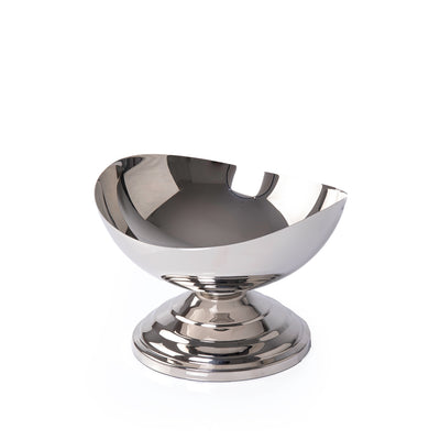 Stainless Steel Round Serving Bowl with 
Nickel Plating- Small