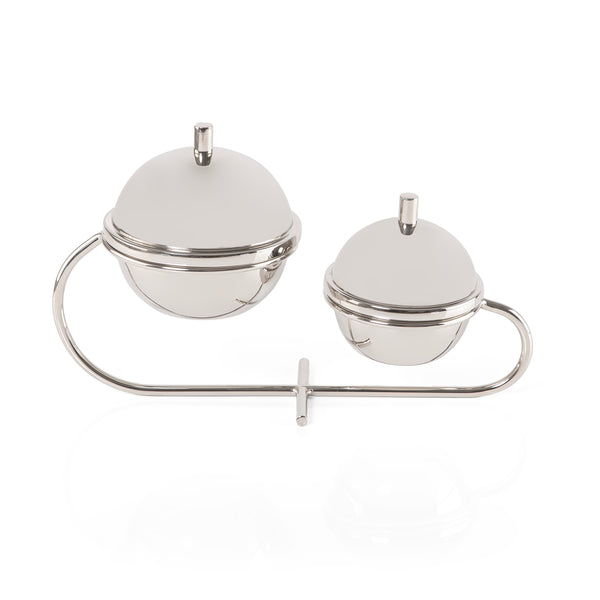 Set of 2 Stainless Steel Serving Bowls  with Lids for Food and Dates