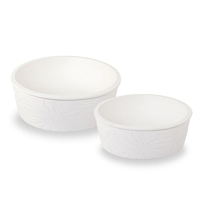 Set of 2 Round Ceramic Bowls