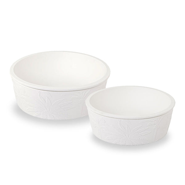 Set of 2 Round Ceramic Bowls