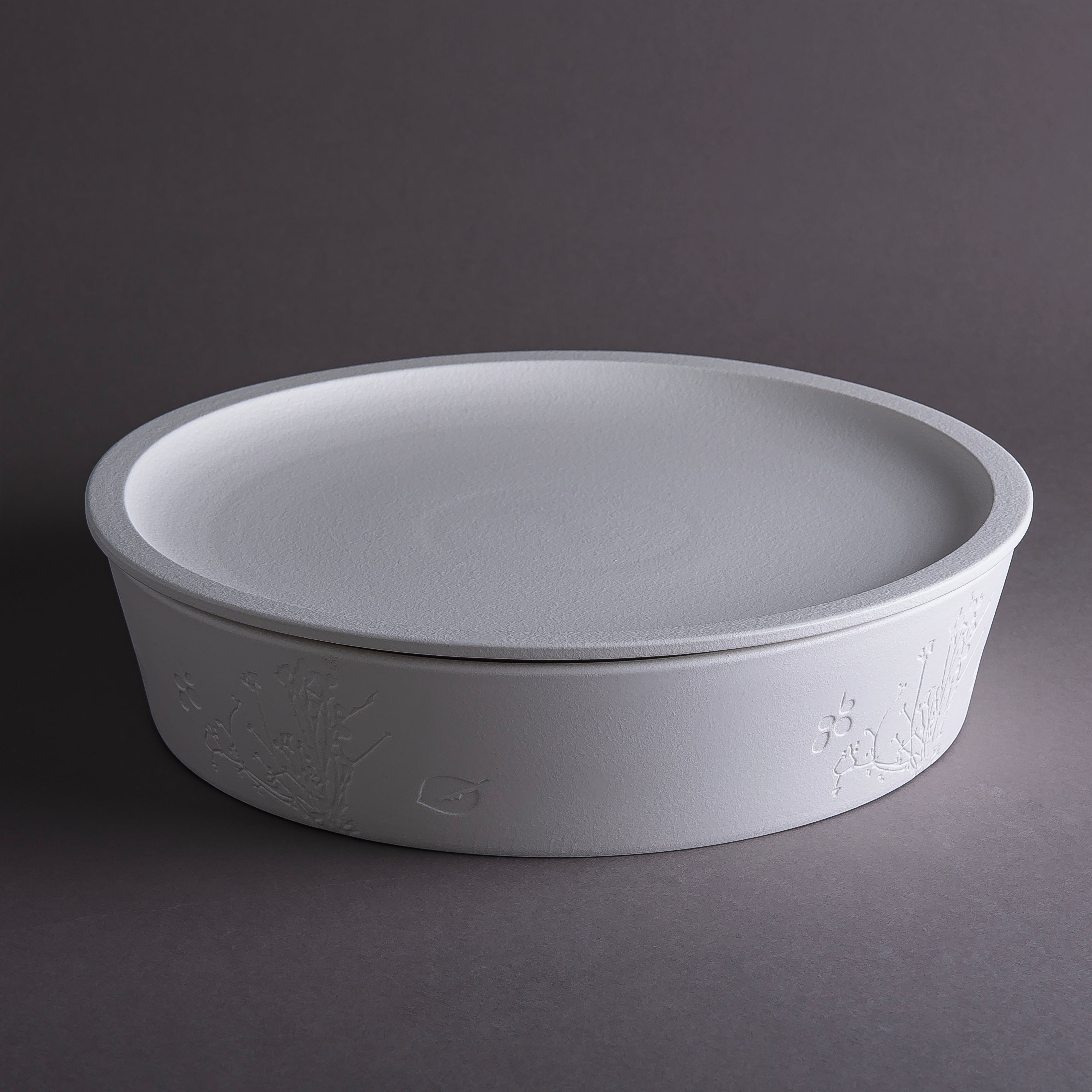 Matt White Ceramic Serving Bowl