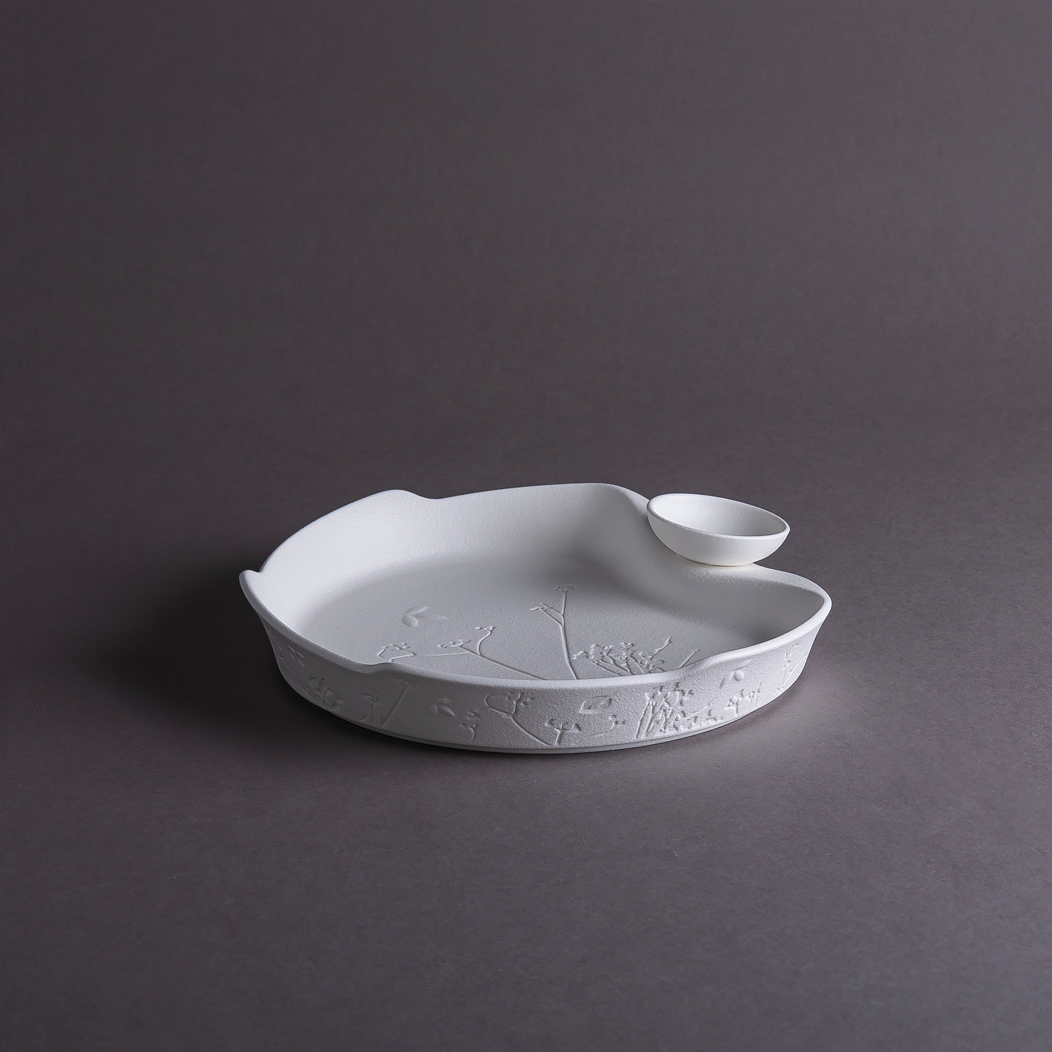 Matt White Ceramic Serving Bowl