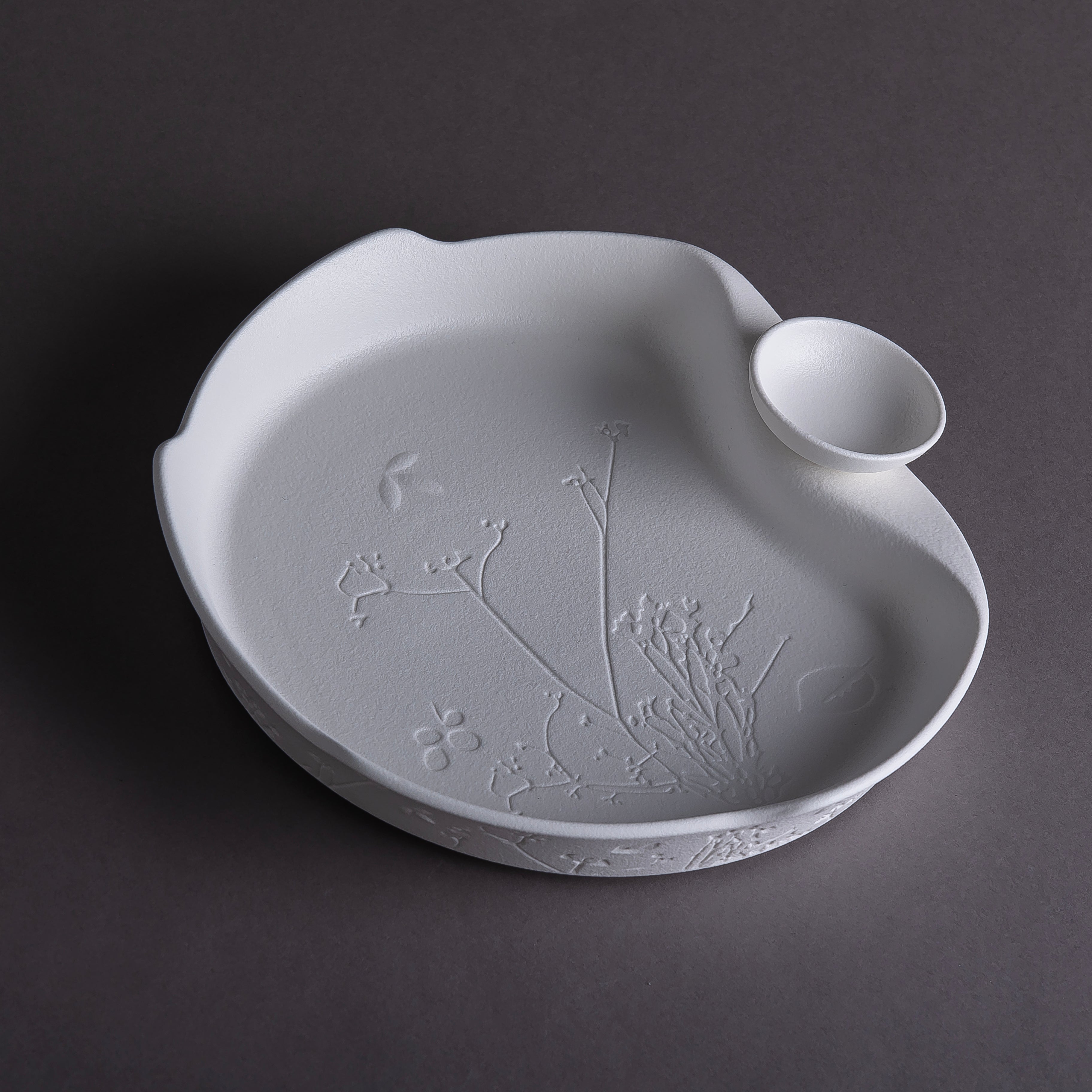 Matt White Ceramic Serving Bowl