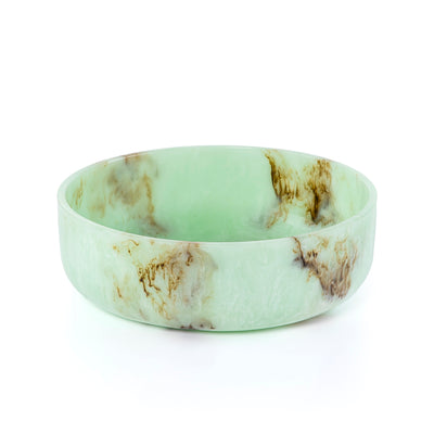 وعاء تقديم دائري كبير من الراتينج – أخضر