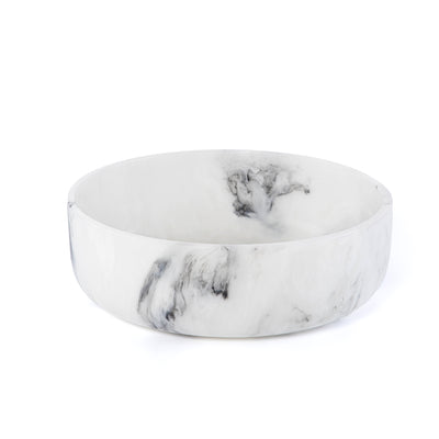 وعاء تقديم دائري كبير من الراتينج – أسود & أبيض