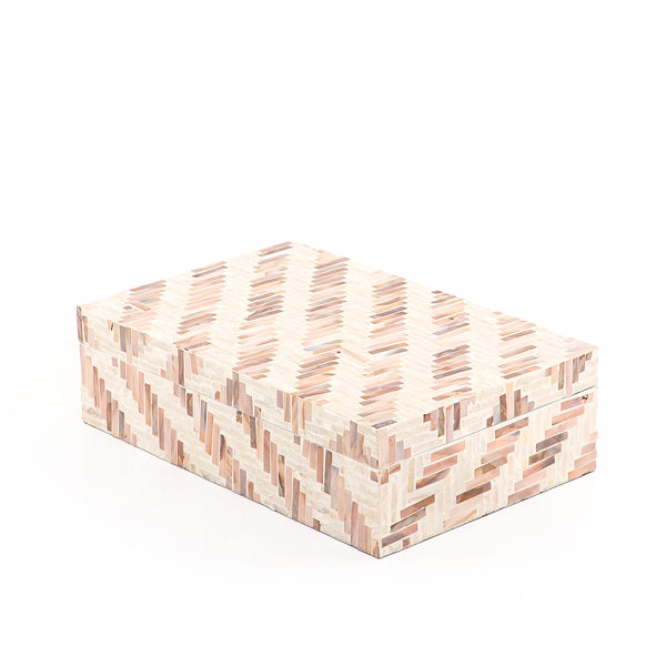 Rectangular Mother of Pearl Box with Lid - 35*23