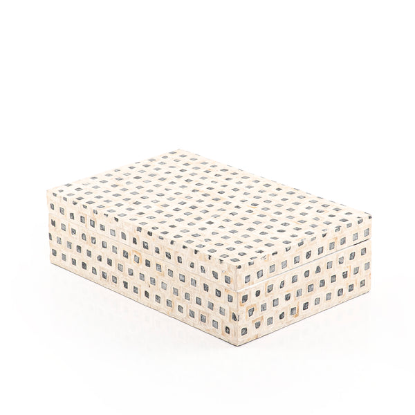 Rectangular Mother of Pearl Box with Lid - 35*23