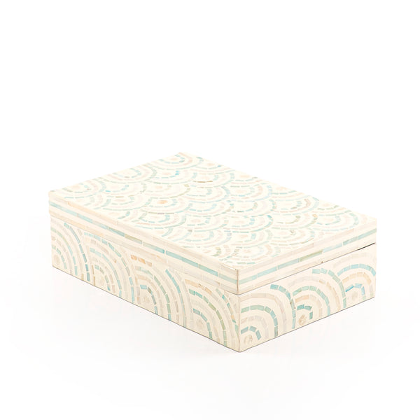 Rectangular Mother of Pearl Box with Lid - 35*23