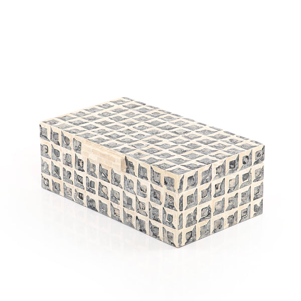 Rectangular Mother of Pearl Box with Lid - 35*21