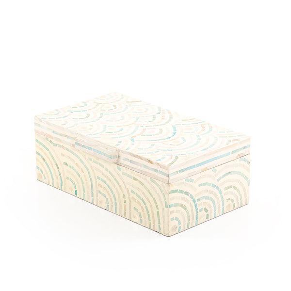 Rectangular Mother of Pearl Box with Lid - 35*21