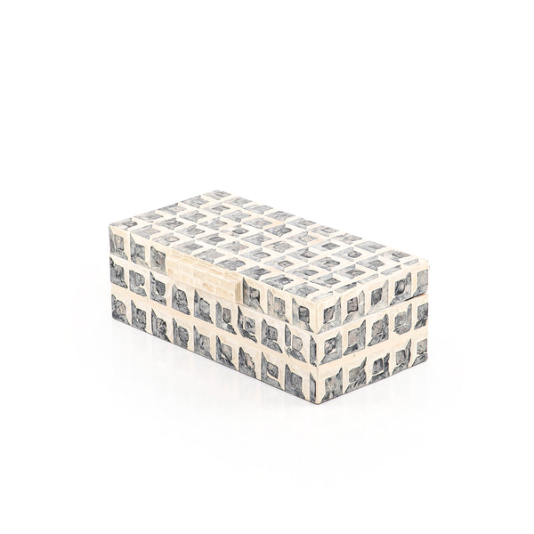 Rectangular Mother of Pearl Box with Lid - 30*16