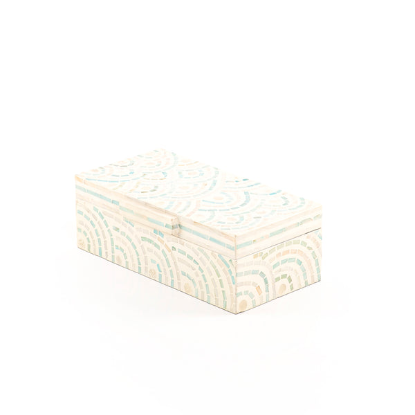 Rectangular Mother of Pearl Box with Lid - 30*16