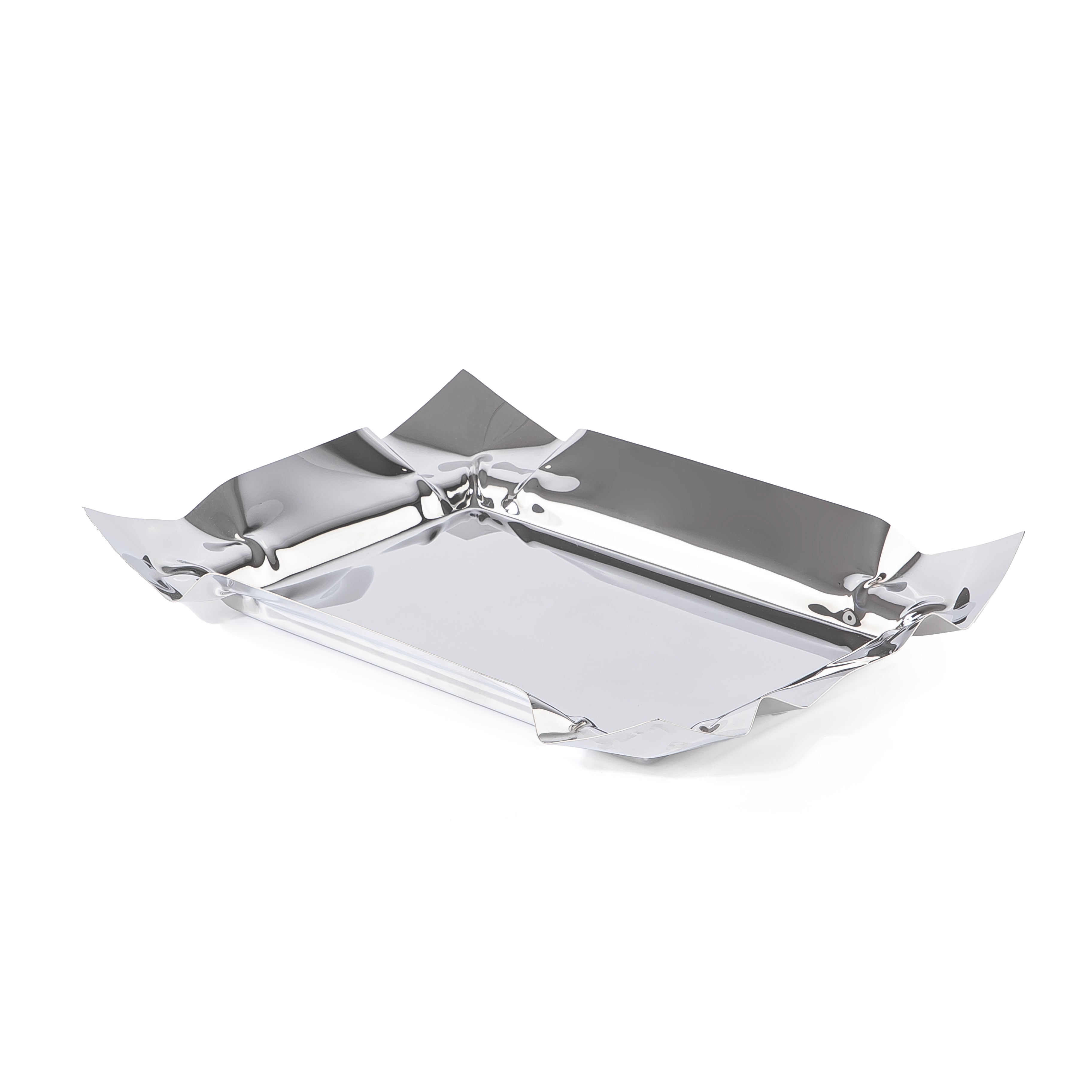 صينية تقديم معدنية أنيقة بلمسة فضية