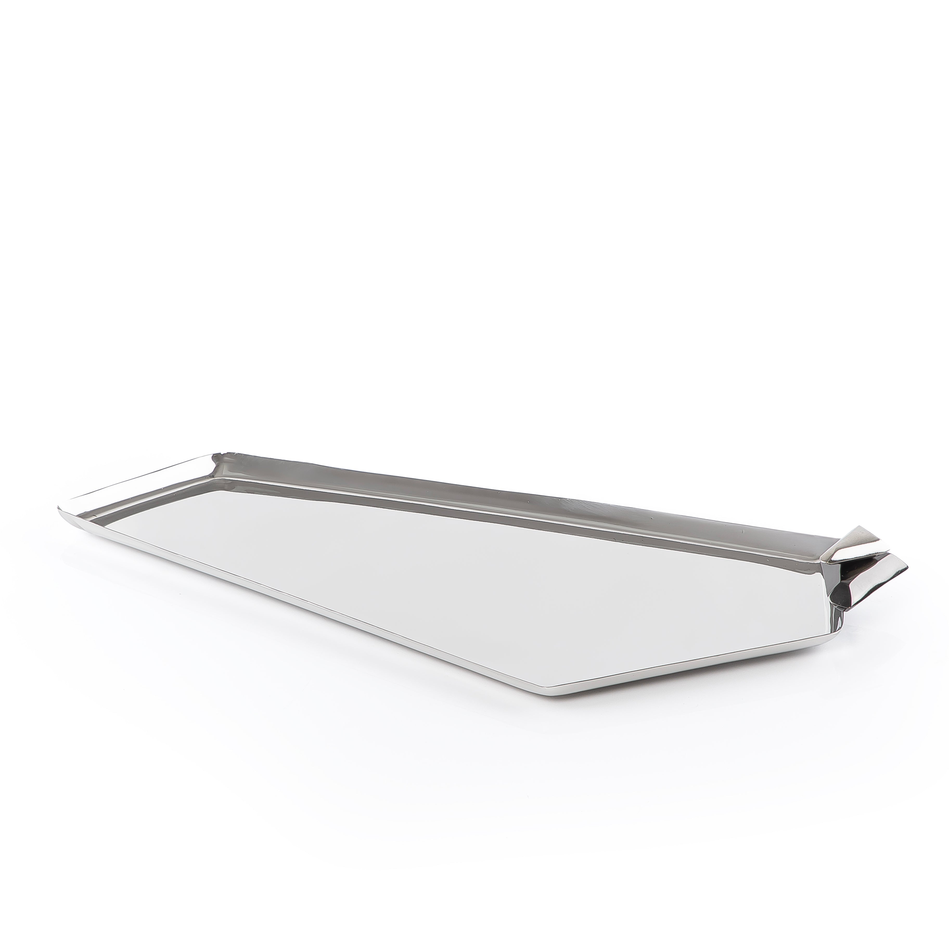 Metal Tray Silver & Black - Medium