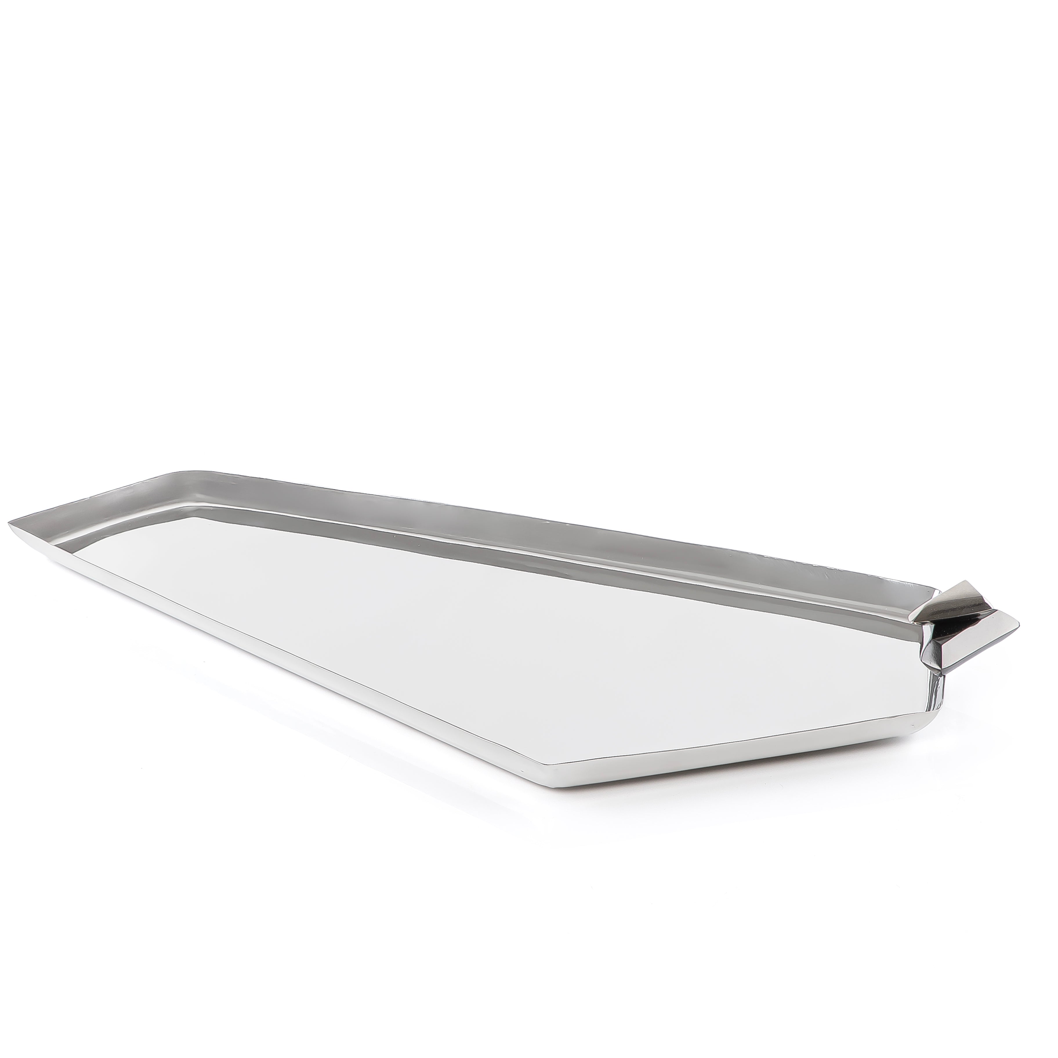 Metal Tray Silver & Black - Large