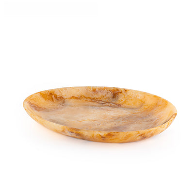 Large Resin Serving Platter - Amber