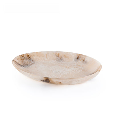 Large Resin Serving Platter - Beige