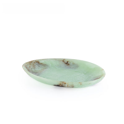 Medium Resin Serving Platter - Green