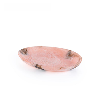Medium Resin Serving Platter - Pink