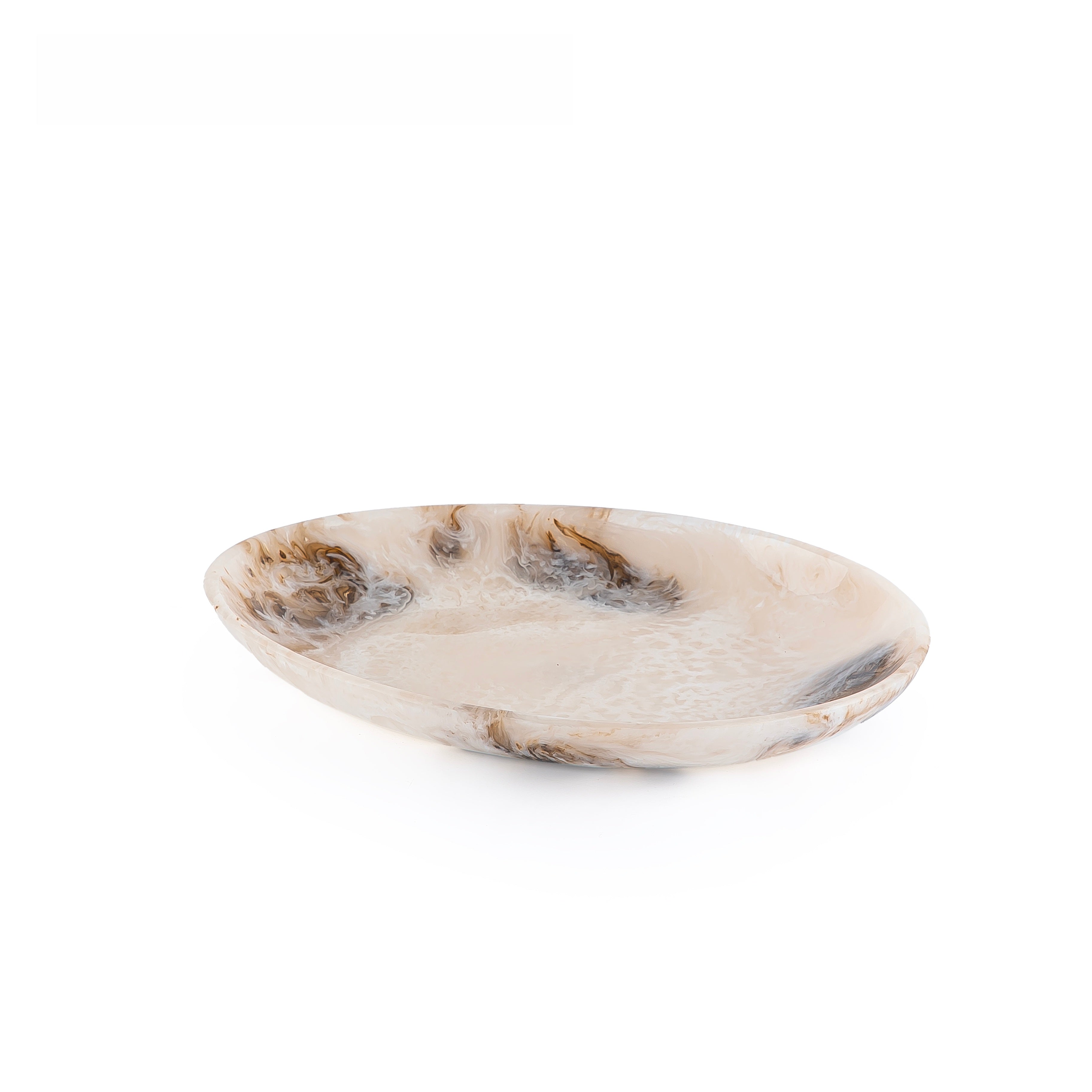 Medium Resin Serving Platter - Beige
