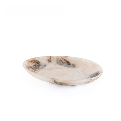 Medium Resin Serving Platter - Beige